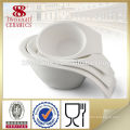 Fiesta dinnerware funky white ceramic china large fruit bowl